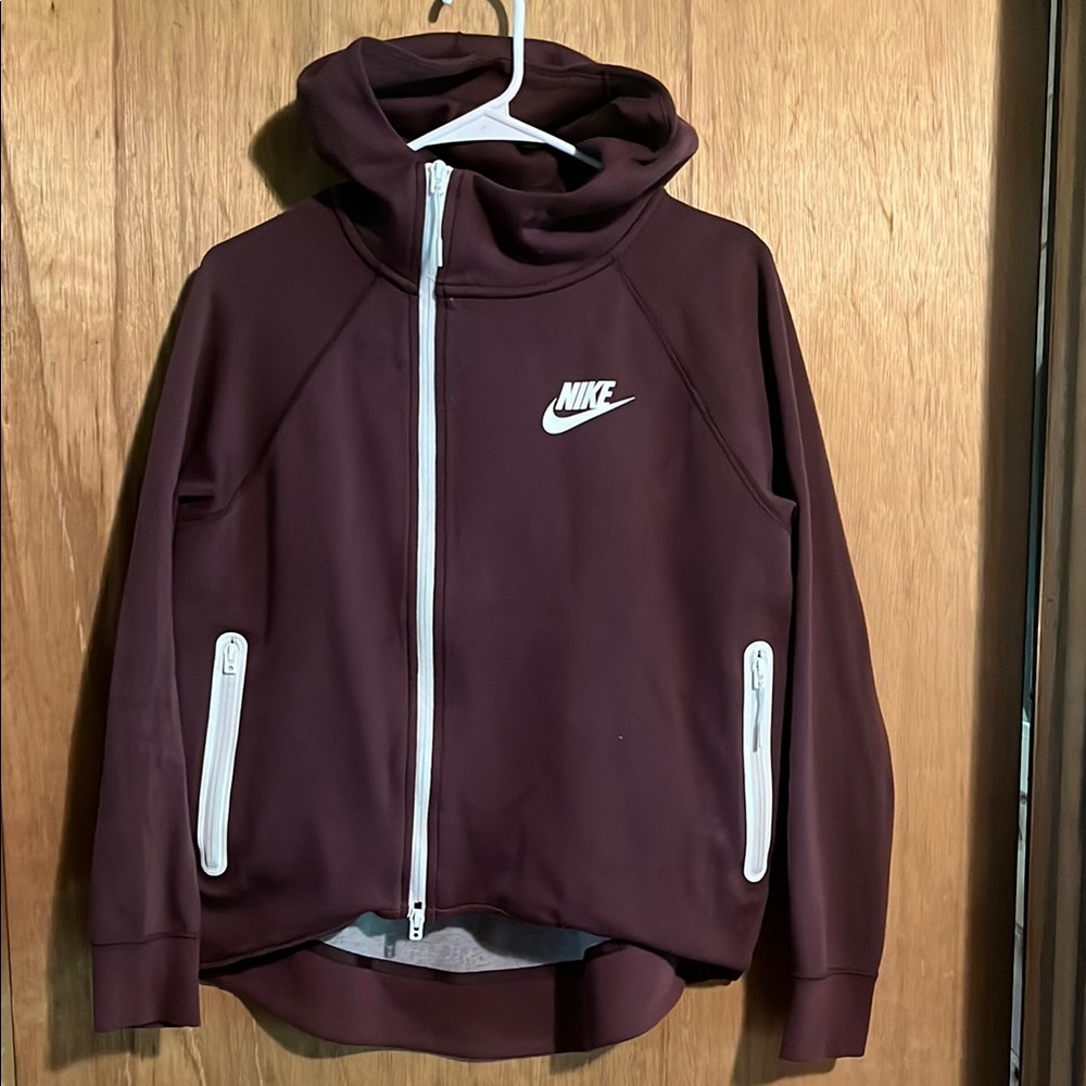 Nike Burgundy Jacket with White Details